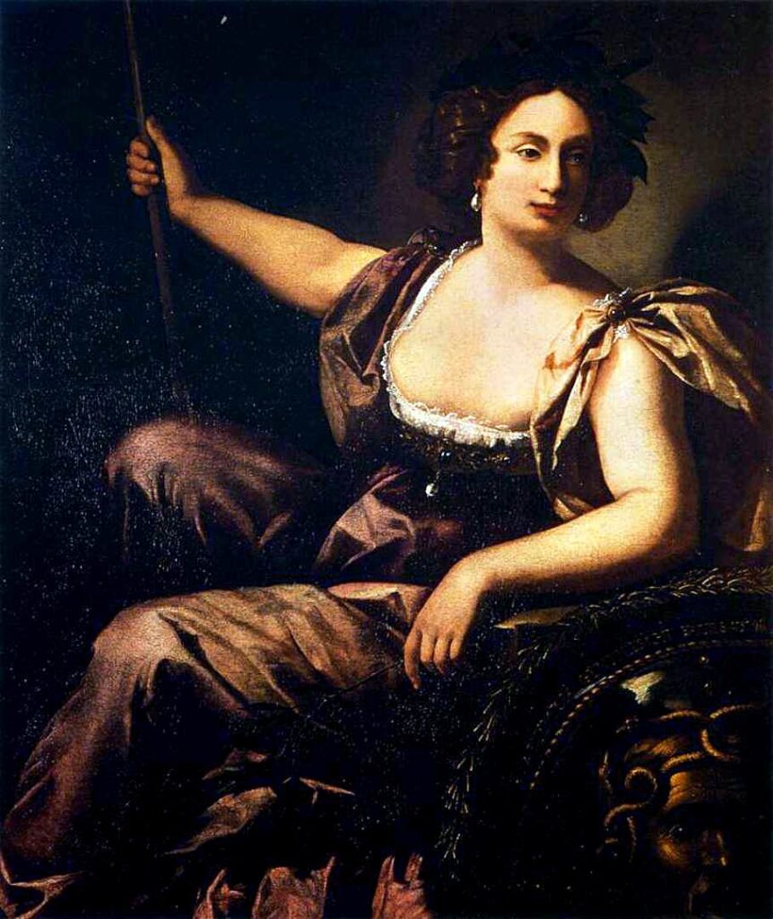 Artemisia Gentileschi  (1593-1653) - Minerva (Sapienza) / Минерва (Мудрость) (circa 1615)